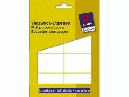 Etiket Avery hvid 54x35mm 3337 224stk/pak