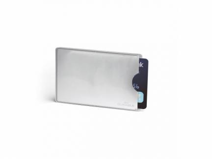 Etui t/kreditkort sølv 61x90mm RFID Secure 10stk/pak