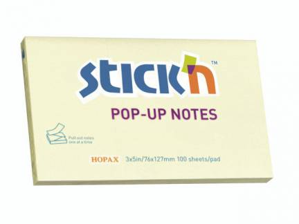 Z-notes Stick'N gul 76x127mm 100blade