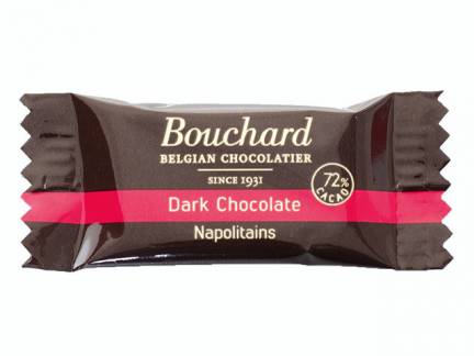 Chokolade Bouchard mørk 5g flowpakket 1kg/pak