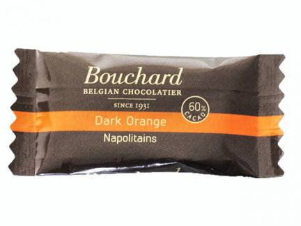 Chokolade Bouchard orange 5g flowpakket 1kg/pak