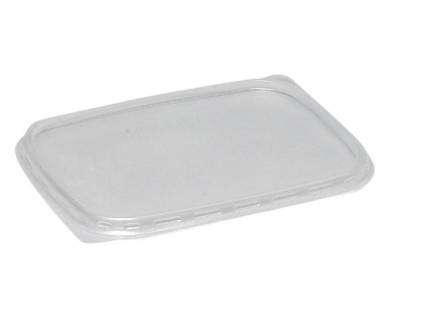 Låg klar t/plastbakke 125ml/250ml PP 100stk/pak