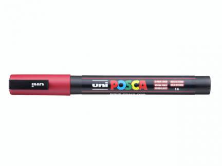 Paint marker Uni Posca PC-3M dark red 0,9-1,3mm