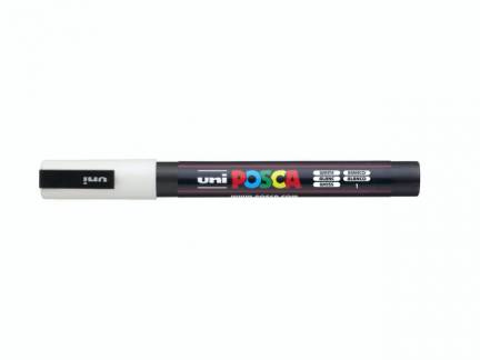 Paint marker Uni Posca PC-3M white 0,9-1,3mm