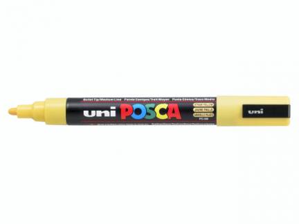 Paint marker Uni Posca PC-5M straw yellow 1,8-2,5mm