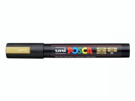 Paint marker Uni Posca PC-5M gold 1,8-2,5mm