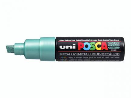 Paint marker Uni Posca PC-8K metallic green 8mm