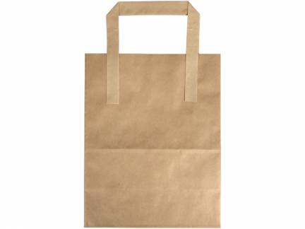 Papirsb&aelig;repose DSB 18x10x22cm 6L 70g brun m/hank 500stk/pak