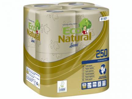 Toiletpapir Lucart T3 Natural 2-lags 9,6cmx27,5m sand 64rul/kar