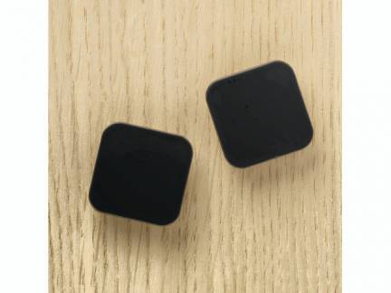 Magnet Naga Squircle 2,5x2,5cm sort Super Strong 2stk/pak