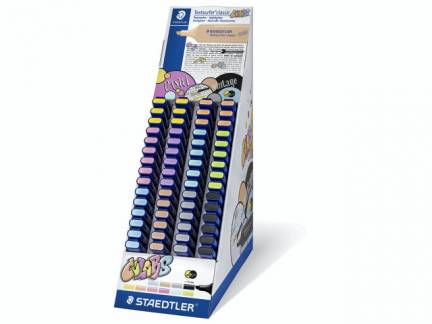 Tekstmarker display Staedtler ass. pastelfarver 364 60stk