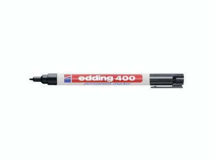 Marker Edding 400-01 permanent sort 1mm rund spids