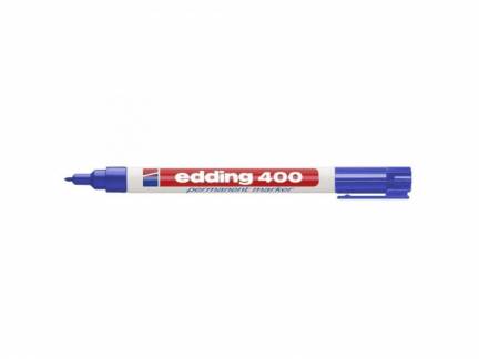 Marker Edding 400-03 permanent blå 1mm rund spids