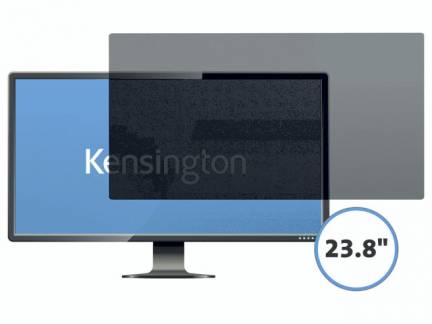 Skærmfilter Kensington 23.8" wide 16:9 2-vejs aftagelig 1x1x1mm (1)(350x595x5mm)