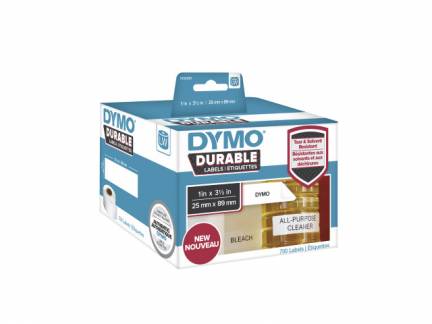 Label Dymo Durable etiket 25x89mm 700stk/rul