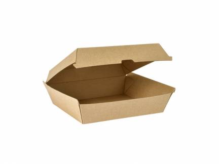 Clam box 178x160x75 mm 1300ml brun 60stk/pak