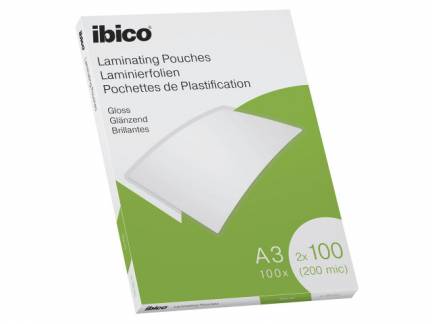 Lamineringslomme Ibico A3 100mic 100stk/pak