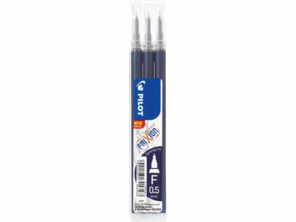 Refill Pilot FriXion Point Clicker 0,5 blåsort 3-pack