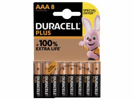 Batteri Duracell Plus Power AAA alkaline 8stk/pak