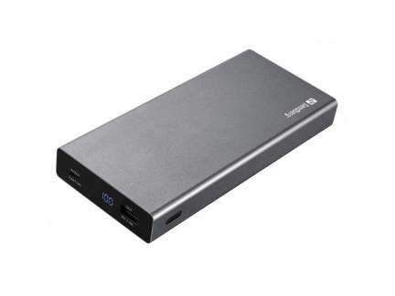 20.000 mAh PD 100W PowerBank USB-C, Alu