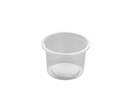 Plastbakke 3012 rund, PP klar 100ml 1000stk/kar