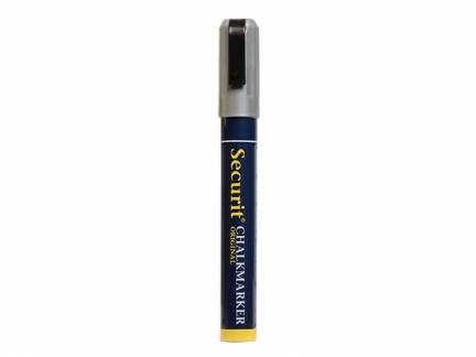 Chalkmarker Securit Original sølv 2-6mm skrå spids