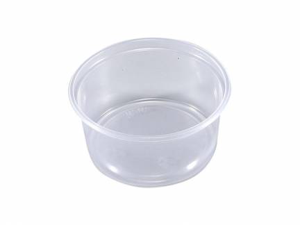 Plastbægre 10-250 rund klar PP 250ml Ø101x50mm 100stk/pak