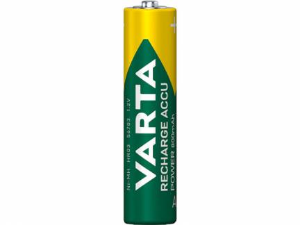 Batteri Varta Recharge Power AAA 800mAh 4stk/pak blister