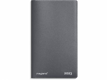 Index Planner Mini PP m&oslash;rk gr&aring; 7,6x13,2cm 2023 0710 00 Gr&aring; 1x1x1mm (1)