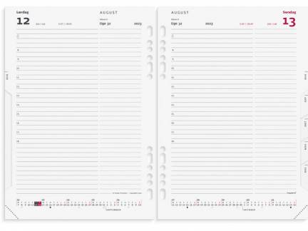 Dagkalender System A5 Refill 15x21cm 2023 3050 00