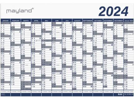 K&aelig;mpekalender 13mdr PP 2024 100x70cm 2024 0650 00