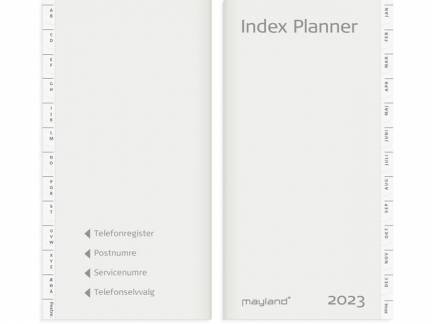 Index Planner Refill + tlf. register reg. 8,8x16,6cm 2023 0951 00
