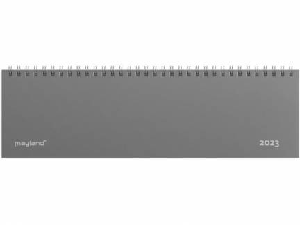 Bordkalender dag-uge PP gr&aring; 30,5x9cm u/stativ 2023 1300 00