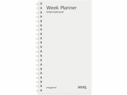 Week Planner International REFILL tværformat 2025