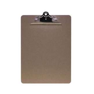 Clipboard A4 MDF m/kraftig klemme brun