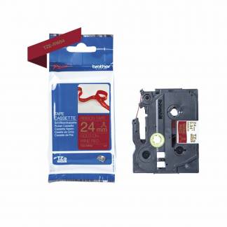 Labeltape Brother TZe-RW54 24mmx4m guld på vinrød satin