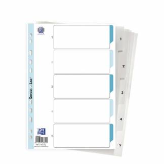 Register ELBA Strong-Line A4 1-5 hvid 0,12mm