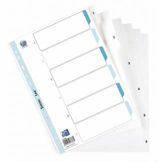 Register ELBA Strong-Line A4 1-6 hvid 0,12mm