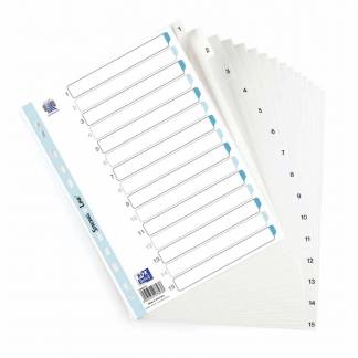 Register ELBA Strong-Line A4 1-15 hvid 0,12mm