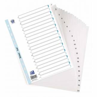 Register ELBA Strong-Line A4 1-20 hvid 0,12mm