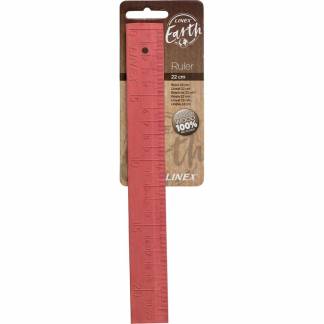 Lineal Linex Earth pink 22cm bæredygtig 100% genanvendelig