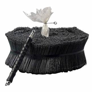 Sækkelukkere i tråd 150mm plastovertrukne grøn 5000stk/rul