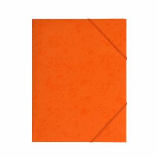Kartonmapper C4 med 3 klapper & elastik orange 400g