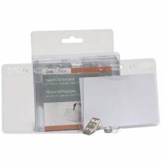 Navneskilte t/ID 60x90mm blød plast liggende format