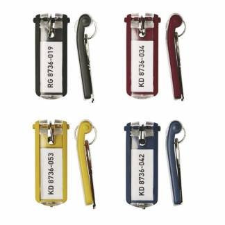 Nøgleskilte til Durable Keybox ass. farver 65x25mm