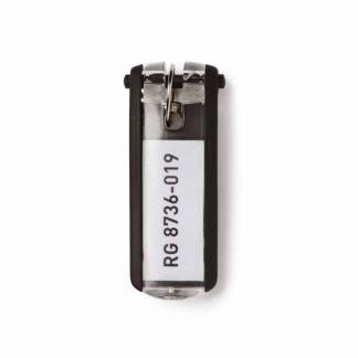 Nøgleskilte til Durable Keybox sort 65x25mm