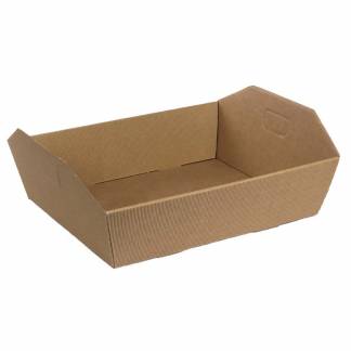 Gavebakke 34x29x10cm natur 20stk/pak kraftig bølgepap