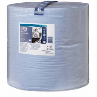 Aftørringspapir Tork kraftig W1 2-lags blå 340m 130070 1rul