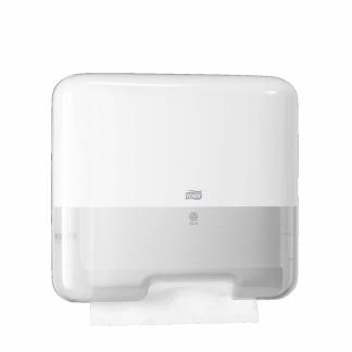 Dispenser Tork Mini H3 hvid t/papirh. single&C-fold 553100