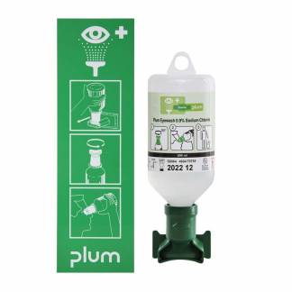 Øjenskyllestation m/1fl 500ml åben station med piktogram